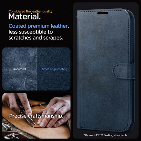 Spigen Wallet S Pro - Etui für iPhone 15 Pro (Marineblau)