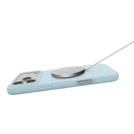 Spigen Silicone Fit Mag MagSafe – Pouzdro pro iPhone 17 Pro Max (Mute Blue)
