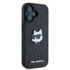 Karl Lagerfeld Monogram Choupette Head Pin - Etui iPhone 16 (noir)