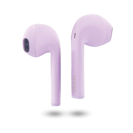 Guess True Wireless Script Logo BT5.3 - sluchátka TWS + nabíjecí pouzdro (fialové)