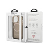 Guess Gold Outline Translucide MagSafe - Étui pour iPhone 13 Pro Max (noir)