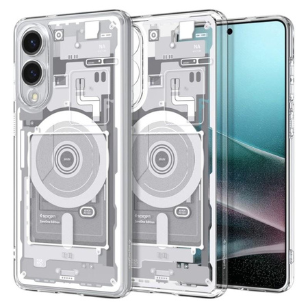 Spigen Ultra Hybrid MagSafe - Gehäuse für Samsung Galaxy S25 Edge (Zero One White)
