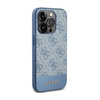 Guess 4G Bottom Stripe Metal Logo Collection - Etui iPhone 15 Pro Max (niebieski)