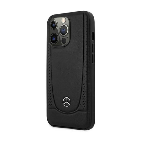 Mercedes Leather Urban Line - iPhone 14 Pro tok (fekete)