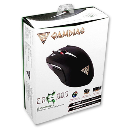 Gamdias Erebos Optical - Souris de jeu avec panneaux interchangeables (3500 DPI)