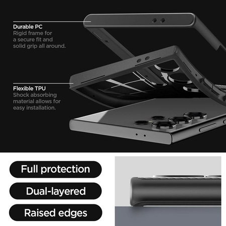 Spigen Neo Hybrid - Etui pour Samsung Galaxy S24 Ultra (Noir)