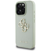 Guess Grained Big 4G Logo Small Classic Logo - Etui do iPhone 16 Pro (zielony)