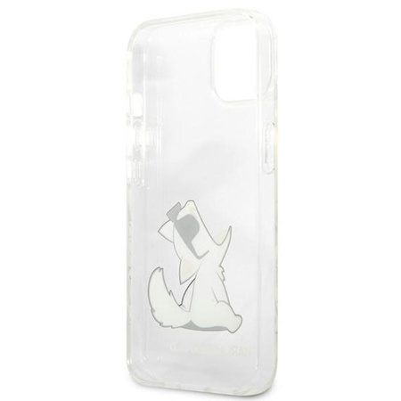 Karl Lagerfeld Choupette Fun - pouzdro pro iPhone 13 Mini (průhledné)