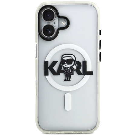 Karl Lagerfeld IML Karl Sketch Logo MagSafe - kryt na iPhone 17 (průhledný)