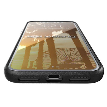 X-Doria Dash - iPhone X Tasche (Schwarzes Leder)