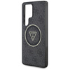 Guess 4G Glitter Triangle Buttons MagSafe - Etui do Samsung Galaxy S25 Ultra (czarny)