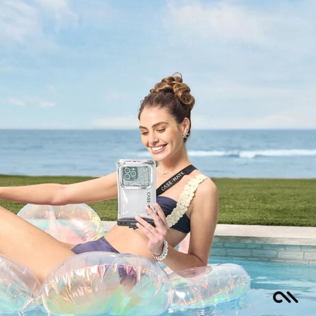Case-Mate Waterproof Floating Pouch - Waterproof case for smartphones (Silver Chrome)