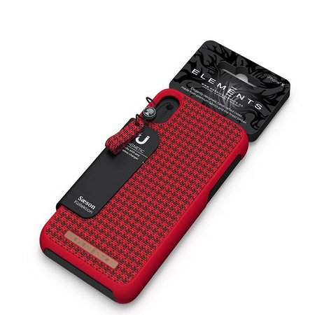Nordic Elements Saeson Idun Idun - Anyag tok iPhone Xs Max készülékhez (piros)