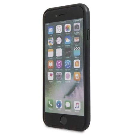 Karl Lagerfeld dombornyomott tok Karl & Choupette - iPhone SE 2020 / 8 / 7 tok (fekete)