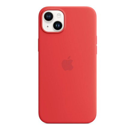 Coque silicone Apple - Silicone avec MagSafe pour iPhone 14 Plus (PRODUIT)ROUGE