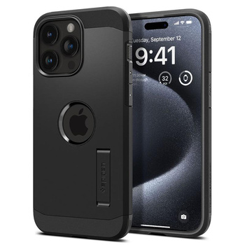 Spigen Tough Armor MagSafe - Étui pour iPhone 15 Pro (Noir)