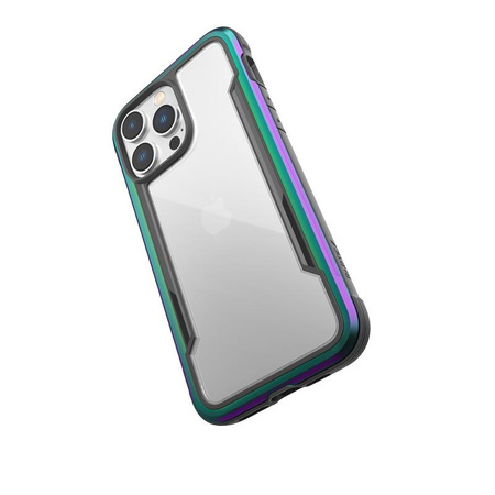 X-Doria Raptic Shield - Coque aluminium iPhone 14 Pro Max (Chute testée 3m) (Iridescent)