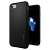 Spigen Liquid Air - Hülle iPhone SE 2022 / SE 2020 / 8 / 7 (Schwarz)