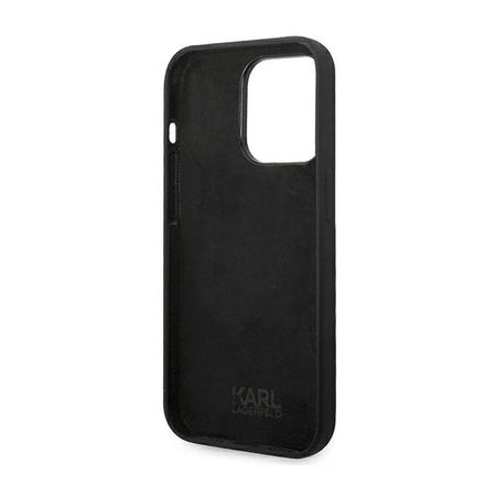 Karl Lagerfeld Choupette Body - Hülle für iPhone 14 Pro (Schwarz)