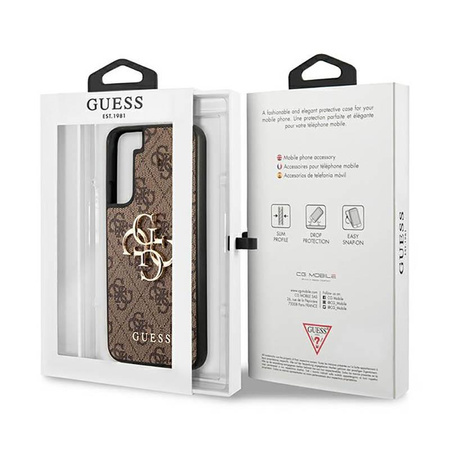 Guess 4G Big Metal Logo - Samsung Galaxy S23+ tok (barna)