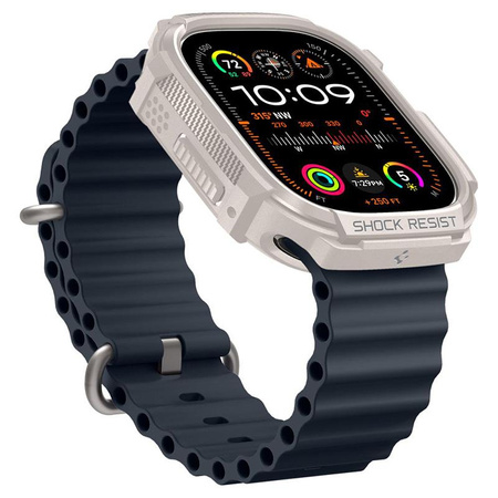 Spigen Rugged Armor - Pouzdro pro Apple Watch Ultra 1/2 49 mm (Béžová)
