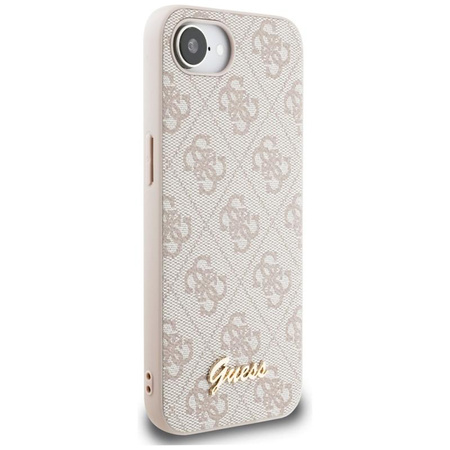 Guess 4G Script Logo MagSafe - étui pour iPhone 16e (rose)