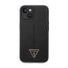 Guess Silicone Triangle Logo - pouzdro pro iPhone 14 Plus (černé)