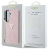 Guess Hot Stamp 4G Pattern Triangle Metal Logo - pouzdro pro Samsung Galaxy S25 (růžové)