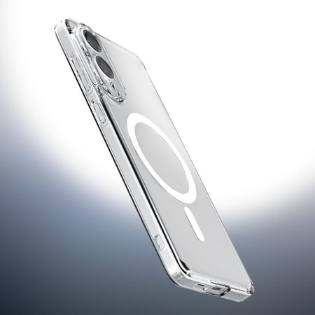 Spigen Ultra Hybrid MagSafe - tok Samsung Galaxy S25 Edge (átlátszó / fehér)