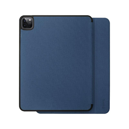 Crong FlexFolio - pouzdro pro iPad Air 11" M3 (2025) / iPad Air 11" M2 (2024) / iPad Air 10,9" (5.-4. gen.) / iPad Pro 11" (2022-2021) s Apple Pencil (modrý)