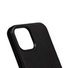 Crong Essential Cover Magnetic - iPhone 12 / iPhone 12 Pro MagSafe étui en cuir (noir)