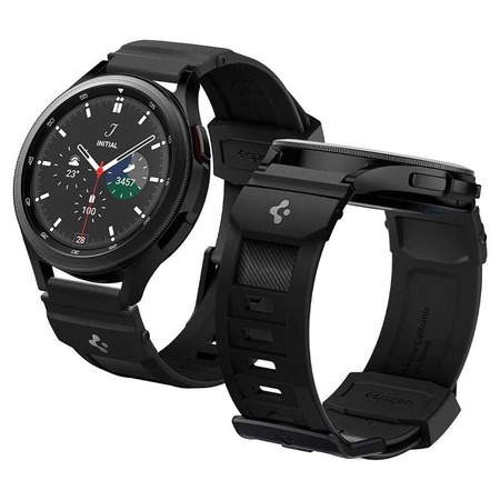 Spigen Rugged Band - Pasek do Samsung Galaxy 4 / 4 Classic / 5 / Active 2 / Huawei Watch GT 2 42 mm (Czarny)