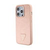 Guess Croco Triangle Metal Logo - Coque iPhone 15 Pro Max (rose)