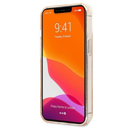 Guess Glitter 4G Big Logo - iPhone 13 Pro Max tok (arany)