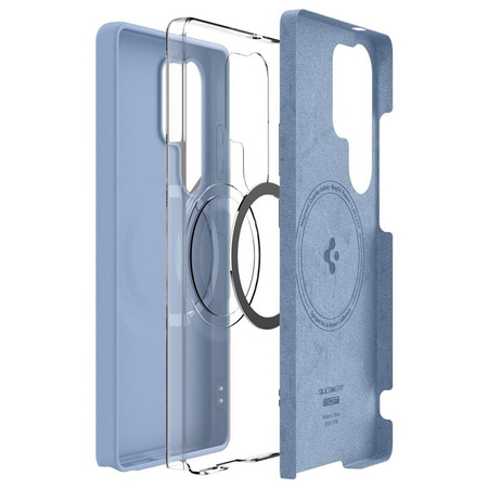 Spigen Silicone Fit MagSafe - tok Samsung Galaxy S25 Ultra (zafírkék)