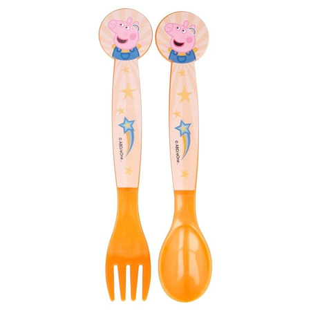 Peppa Pig - Set de couverts (cuillère et fourchette) Peppa Pig