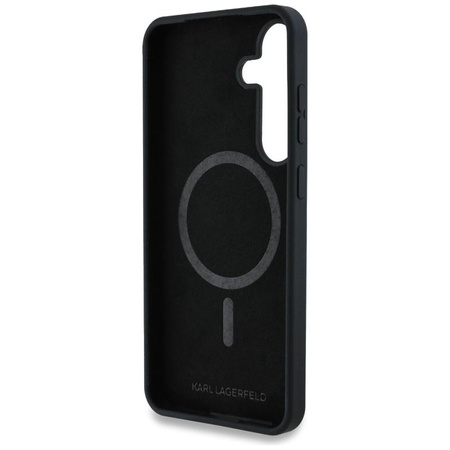 Karl Lagerfeld Silicone Graffiti Ikonik Printed Logo MagSafe - Samsung Galaxy S25 Case (black)