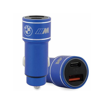 BMW M Edition - Schnellladegerät USB-C & USB-A PD 18W + QC 3.0 18W Autoladegerät (blau)