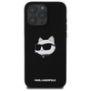 Karl Lagerfeld Silikon Choupette Kopf drucken MagSafe - iPhone 16 Pro Fall (schwarz)