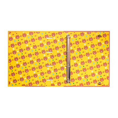 Line Friends - Brown bear A4 document storage binder (26x32x4 cm)
