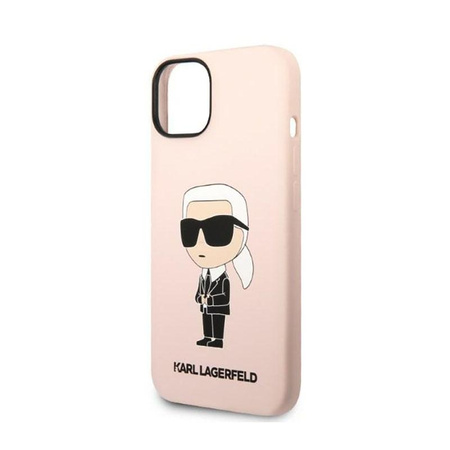 Karl Lagerfeld Silicone NFT Ikonik - Case for iPhone 14 Plus (Pink)