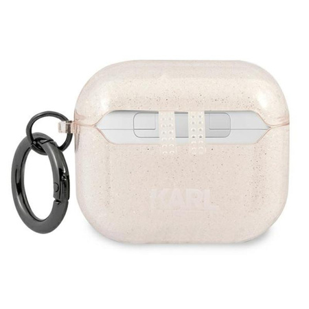 Karl Lagerfeld Choupette Head Glitter - AirPods 3 Hülle (Gold)