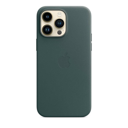 Apple Leather Case - Bőr tok MagSafe-rel iPhone 14 Pro Max készülékhez (erdőzöld)