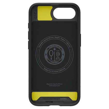 Spigen Rugged Armor MagSafe - étui pour iPhone 16e (Noir mat)