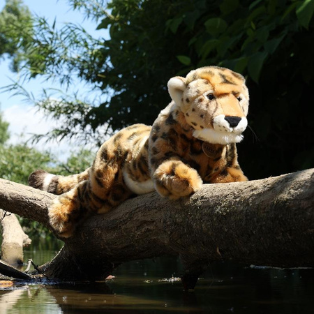 Rappa - Plush Realistic Toy Lying Cheetah 48 cm Eco-Friendly