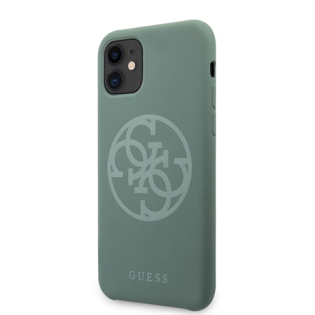 Guess Silicone 4G Tone to Tone - iPhone 11 Case (khaki)