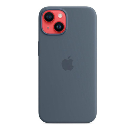 Apple Silicone Case - Silicone Case with MagSafe for iPhone 14 (storm blue)