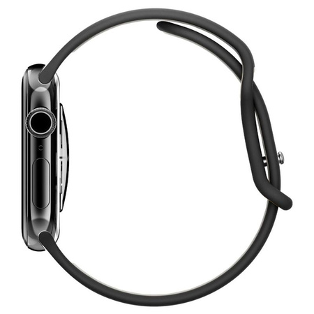 PASEK SILIKONOWY DO APPLE WATCH ULTRA SE 10 9 8 | 44 45 46 49 CZARNY SPIGEN