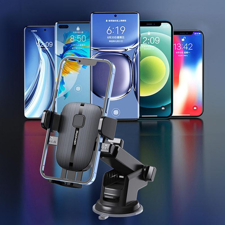 WEKOME WA-S55 K Captain Series - Support mécanique pour téléphone de voiture 4.7"- 7.2" (Noir)