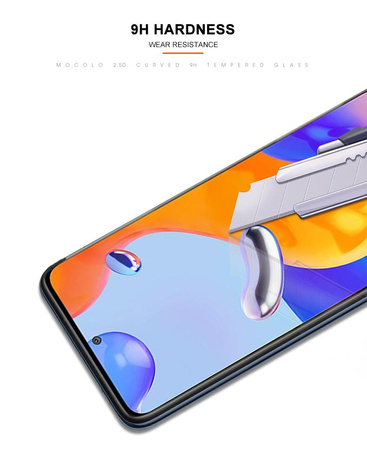 Mocolo 2.5D Full Glue Glass - Szkło ochronne Xiaomi Redmi Note 11 Pro / Note 11 Pro Plus 